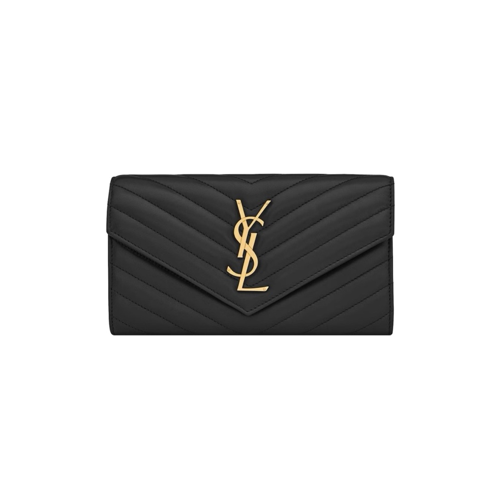 Saint Laurent Cassandre Matelasse Large Flap Wallet